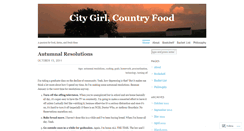 Desktop Screenshot of citygirlcountryfood.wordpress.com