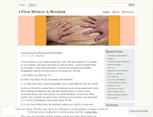 Tablet Screenshot of ifindmyselfamother.wordpress.com