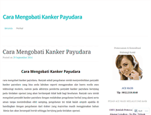 Tablet Screenshot of caramengobatikankerpayudara2014.wordpress.com