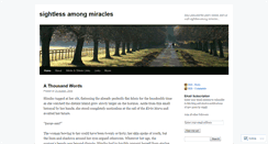 Desktop Screenshot of amongmiracles.wordpress.com