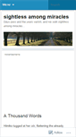 Mobile Screenshot of amongmiracles.wordpress.com