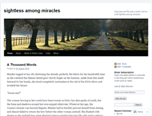 Tablet Screenshot of amongmiracles.wordpress.com