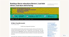 Desktop Screenshot of budidayastevia.wordpress.com