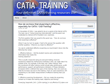 Tablet Screenshot of catiatraining.wordpress.com