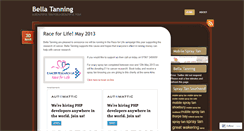 Desktop Screenshot of bellatanning.wordpress.com
