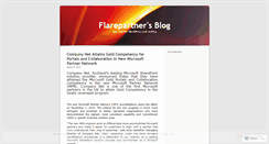 Desktop Screenshot of flarepartner.wordpress.com