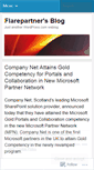 Mobile Screenshot of flarepartner.wordpress.com