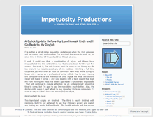 Tablet Screenshot of impetuosity.wordpress.com