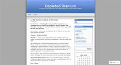 Desktop Screenshot of depleteduranium.wordpress.com