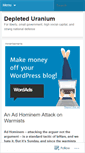 Mobile Screenshot of depleteduranium.wordpress.com