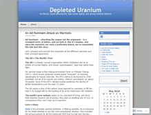 Tablet Screenshot of depleteduranium.wordpress.com