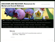 Tablet Screenshot of discoverandrecover.wordpress.com