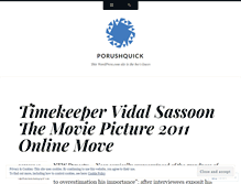 Tablet Screenshot of porushquick.wordpress.com