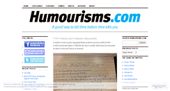 Desktop Screenshot of humourisms.wordpress.com