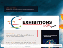 Tablet Screenshot of exhibitionsnow.wordpress.com