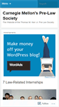 Mobile Screenshot of cmuprelaw.wordpress.com
