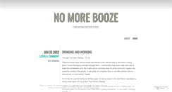 Desktop Screenshot of nomorebooze.wordpress.com