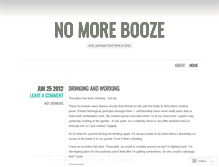 Tablet Screenshot of nomorebooze.wordpress.com