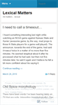 Mobile Screenshot of lexicalmatters.wordpress.com