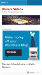 Mobile Screenshot of blazersvideos.wordpress.com