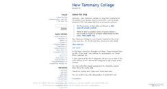 Desktop Screenshot of newtammanycollege.wordpress.com