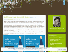 Tablet Screenshot of nikiren.wordpress.com