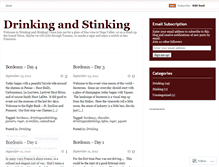 Tablet Screenshot of drinkingandstinking.wordpress.com