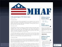 Tablet Screenshot of militaryhomebuyers.wordpress.com