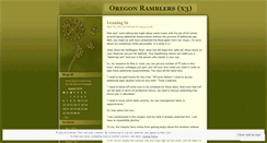 Desktop Screenshot of oregonramblersx3.wordpress.com