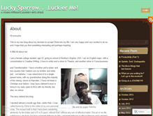 Tablet Screenshot of luckysparrowluckierme.wordpress.com