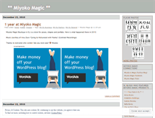 Tablet Screenshot of miyokomagic.wordpress.com