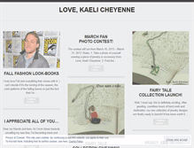 Tablet Screenshot of lovekaelicheyenne.wordpress.com