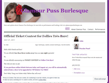 Tablet Screenshot of glamourpussburlesque.wordpress.com