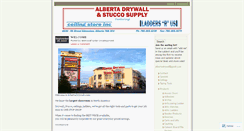 Desktop Screenshot of albertadrywall.wordpress.com