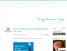 Tablet Screenshot of brighthaven.wordpress.com