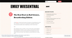 Desktop Screenshot of emilywiesenthal.wordpress.com