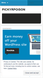 Mobile Screenshot of pickyrpoison.wordpress.com