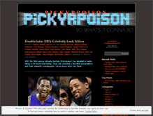 Tablet Screenshot of pickyrpoison.wordpress.com