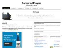 Tablet Screenshot of concursulprovers.wordpress.com