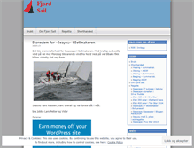 Tablet Screenshot of fjordsail.wordpress.com