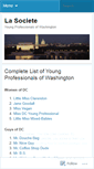 Mobile Screenshot of lasocietewashington.wordpress.com
