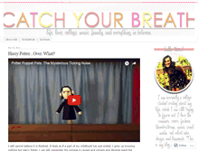 Tablet Screenshot of catchingyourbreath.wordpress.com