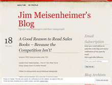 Tablet Screenshot of jimmeisenheimer.wordpress.com