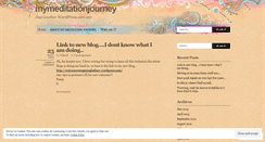 Desktop Screenshot of mymeditationjourney.wordpress.com