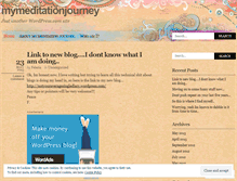 Tablet Screenshot of mymeditationjourney.wordpress.com