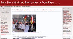 Desktop Screenshot of eurorusactivities.wordpress.com