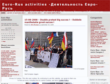 Tablet Screenshot of eurorusactivities.wordpress.com