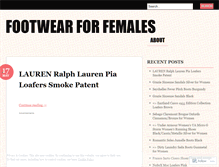 Tablet Screenshot of footwearforfemalesko.wordpress.com
