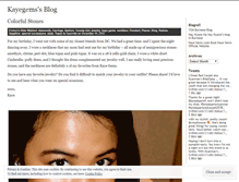 Tablet Screenshot of kayegems.wordpress.com
