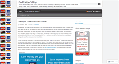 Desktop Screenshot of credithelper.wordpress.com